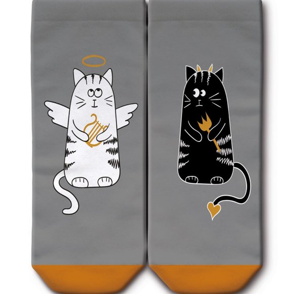 Cat Socks - 5 Pairs with Different Designs - Picture 3 of 6